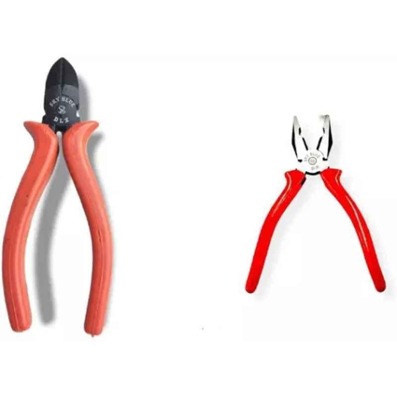 Sky Blue 2 Pcs 7.8 inch Lineman Plier Combo, SBE_PLIER_0754