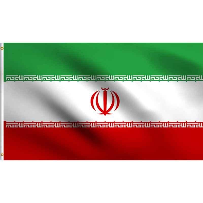 DMSE 3x5ft Polyester 100D Flag UV Resistant Iran Iranian National Flag