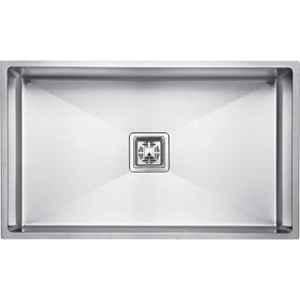 Crocodile 27x20x10 inch Stainless Steel Satin Finish Silver Single Bowl Kitchen Sink
