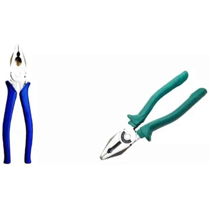Sky Blue 2 Pcs 7.8 inch Lineman Plier Combo, SBE_PLIER_COMBO_MOD_00075