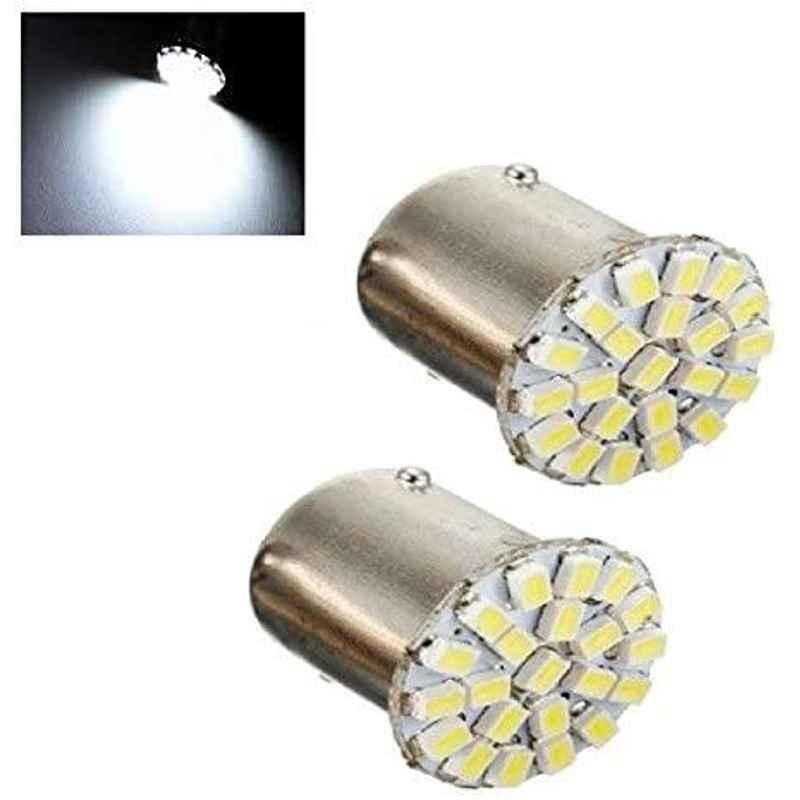 AOW 22 SMD (White) Led Indicator Bulb Turn Signal Bulb for Bajaj Avenger (Pack of 2)