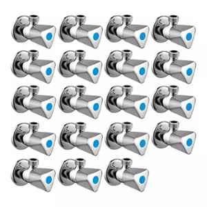Fastgear Triangle Stainless Steel Silver Chrome Finish Angle Valve, FG113 (Pack of 19)