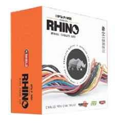 Rhino 1.5 Sqmm 3 Core Green Copper XLPE PVC Insulated Flat Cable for Submersible Pump, Length: 100 m