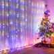 Ever Forever 10X10Ft Multi Colour Waterfall Style LED Curtain String Light with Controller