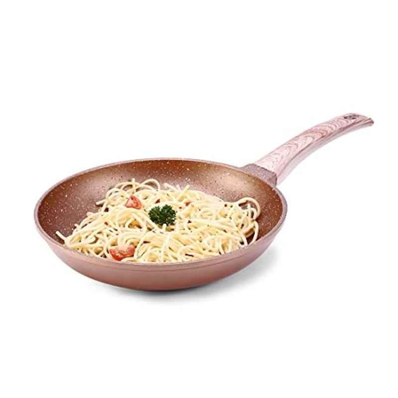Wonderchef Duralife 24cm 1.7 Litre Die-cast Aluminium Copper Non-Stick Fry Pan with 2 Years Warranty, 63154791