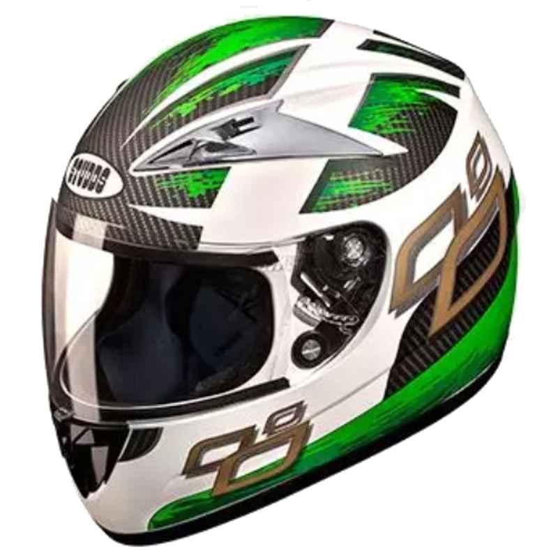 Studds N3 Expanded Polystyrene White Full Face Full Face Helmet, Size: Large