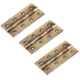 Smart Shophar 3x.75x1.5 inch Brass Antique Butt Hinge, SHA10HG-BUTT-AN3X.75X1.5-P3 (Pack of 3)