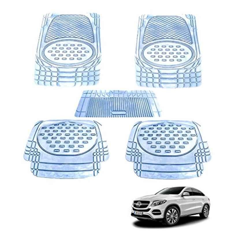 Kozdiko 5 Pcs 6605 PVC & Rubber Clear Car Foot Mat Set for Mercedes Benz GLE-Coupe