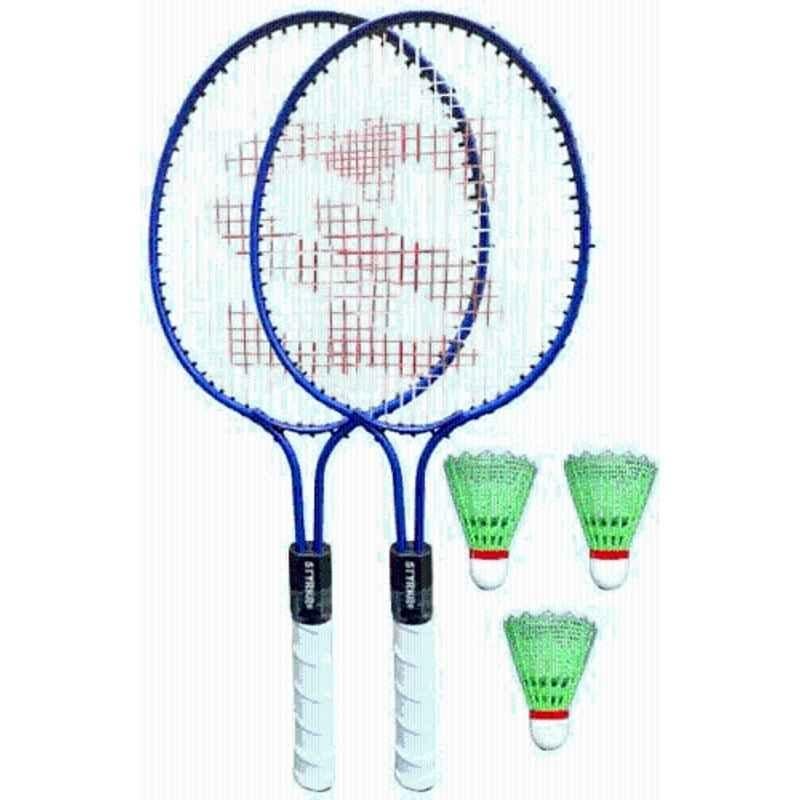 STYRKR Iron Multicolour Badminton Racquet Kit with Shuttle 3 Badminton Kit