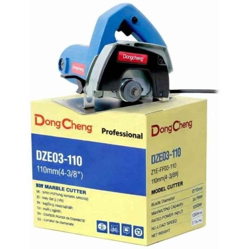 Dongcheng 1050W 110mm Blue & Black Marble Cutter, DZE03110