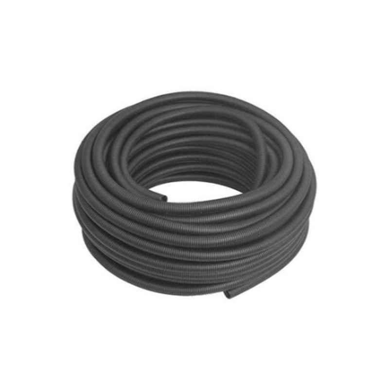 Rexton 50mx25mm Black Flexible Corrugated Conduit Heavy Coil, RFC25-BK