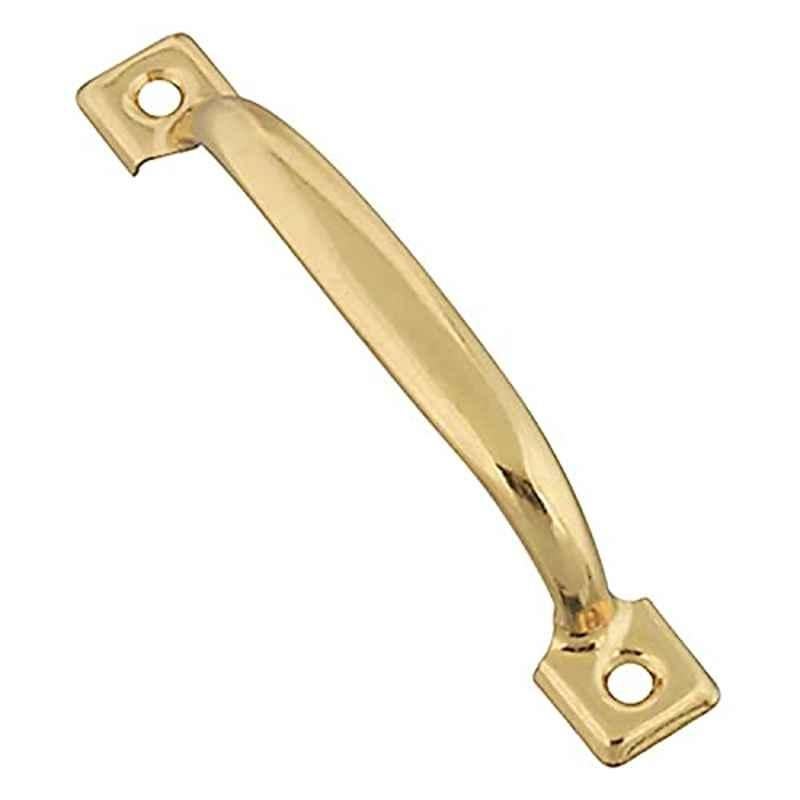 National Hardware 4-3/4 inch Steel Brass Finish Pull Handle, N117-754