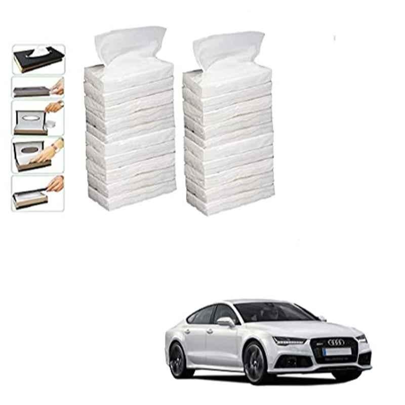Kozdiko 100 Pulls Dispenser Box Refiller Tissue Paper with 200 Sheets for Audi A7 (Pack of 20)