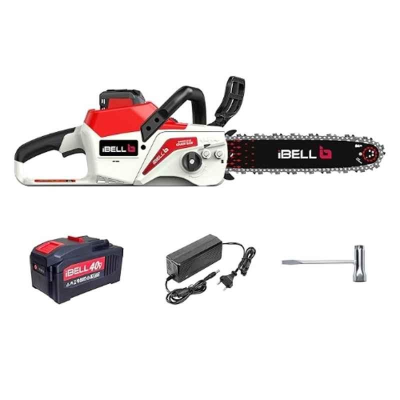 IBELL 16 inch 2000W 40V Brushless Motor Cordless Chainsaw with Battery & Charger, IBL BS40-16