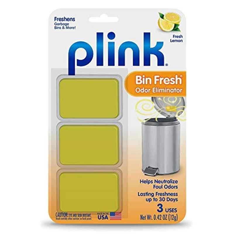 Plink 3Pcs 12g Lemon Fresh Bin Odor Eliminator