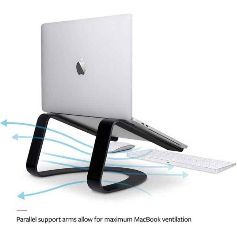 Twelve South 6 inch Black Curve Desktop Stand, TS-12-1708