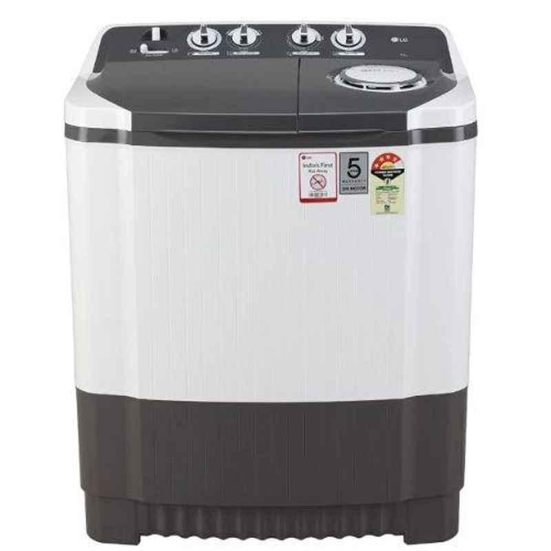 LG 7kg 4 Star Dark Gray Top Load Semi Automatic Washing Machine, P7020NGAY