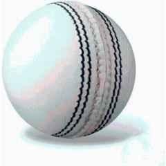 Meta World White Leather Cricket Ball
