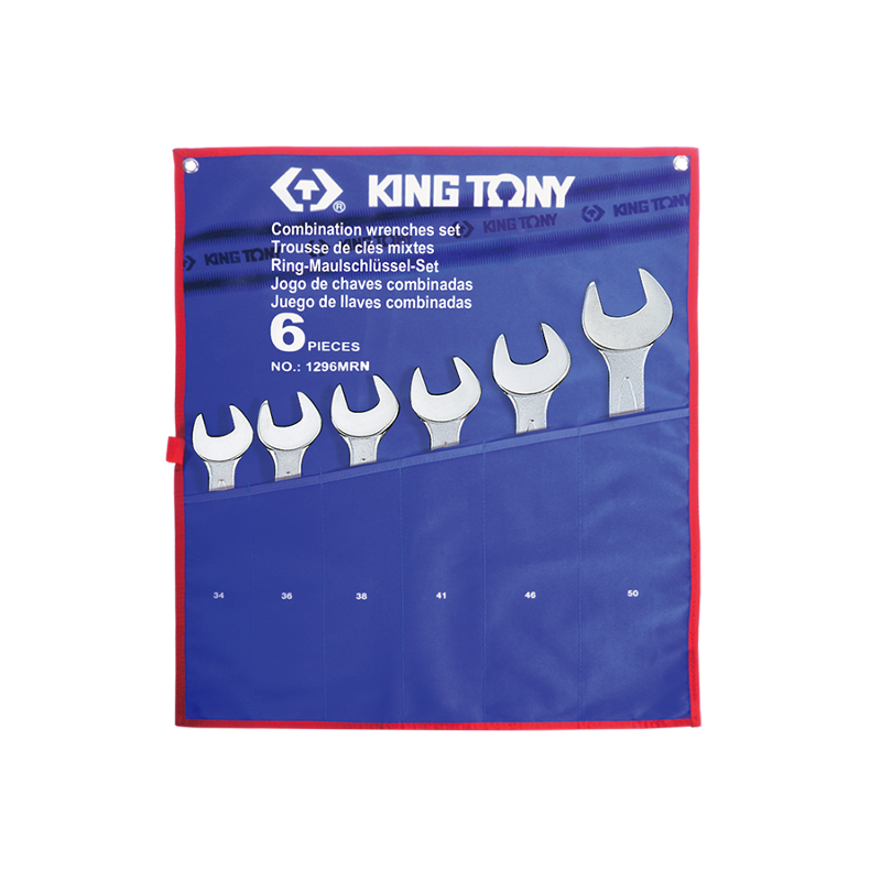 King Tony 6 PCS Combination Wrench Set, 1296MRN