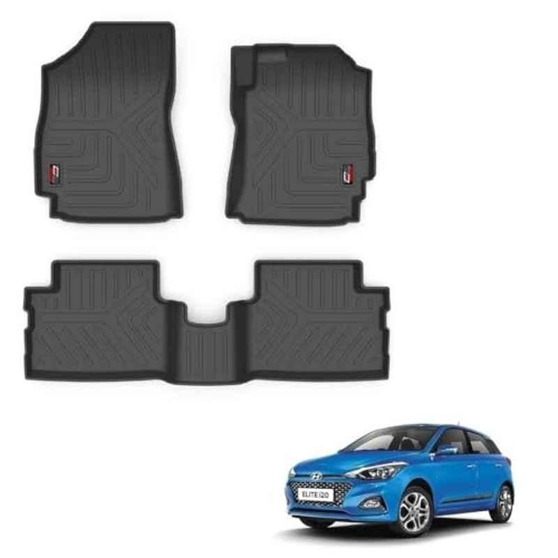 Kozdiko Thermoplastic Polyolefins 3D Life Long Car Floor Mat Set for Hyundai Elite I40
