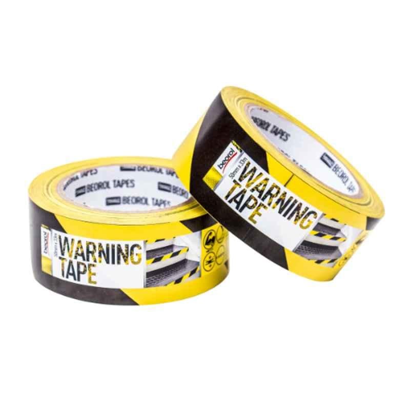 Beorol 33mx50mm Yellow & Black Warning Tape, SZOZC