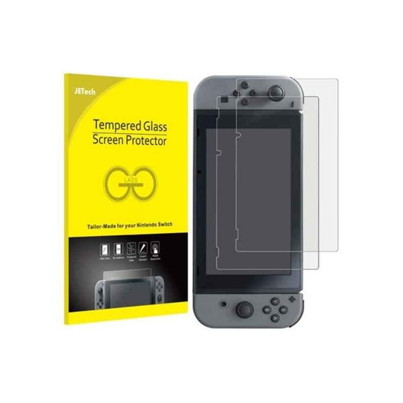 Jetech 2Pcs Clear Screen Protector Tempered Glass Set