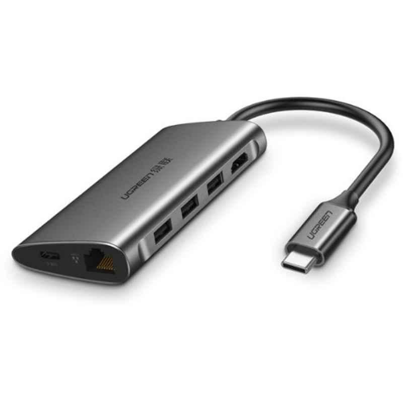 UGREEN 5Gbps Grey USB-C Hub with Power Supply, CM121-50538B