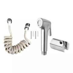 Fastgear PVC Silver Chrome Finish Health Faucet Set, FG976