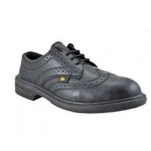 JCB Executive Steel Toe Black Work Safety Shoes, Size: 8
