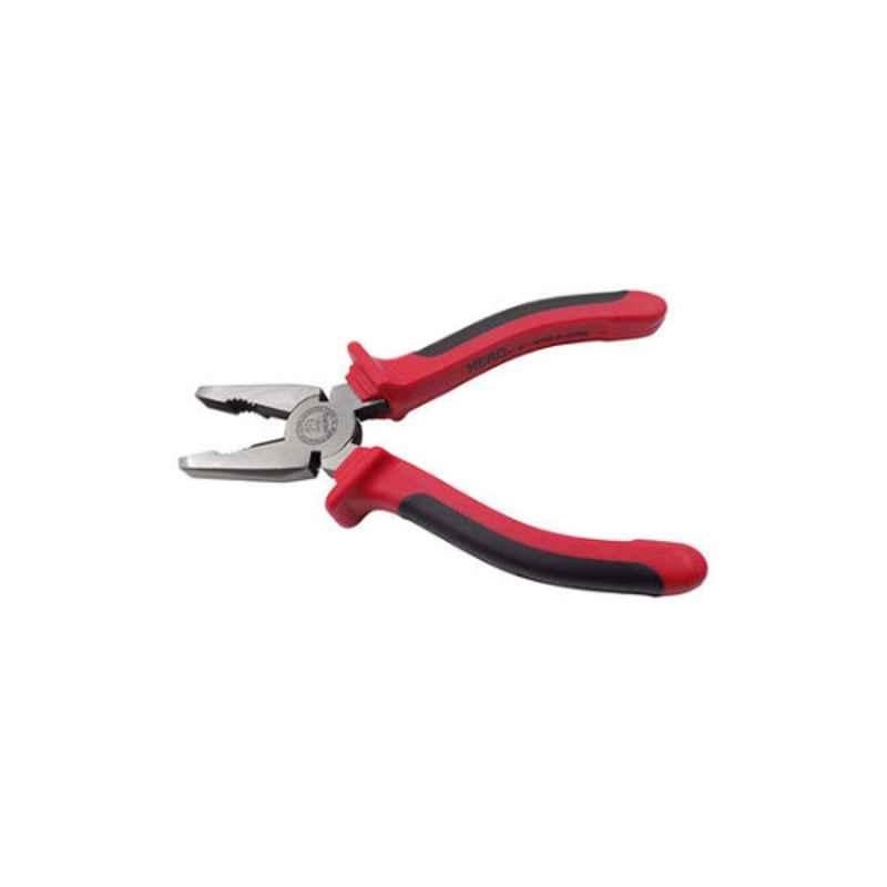 Hero HO-516GM-02 6 inch Metal Silver & Red Plier with Side Cutting Jaws