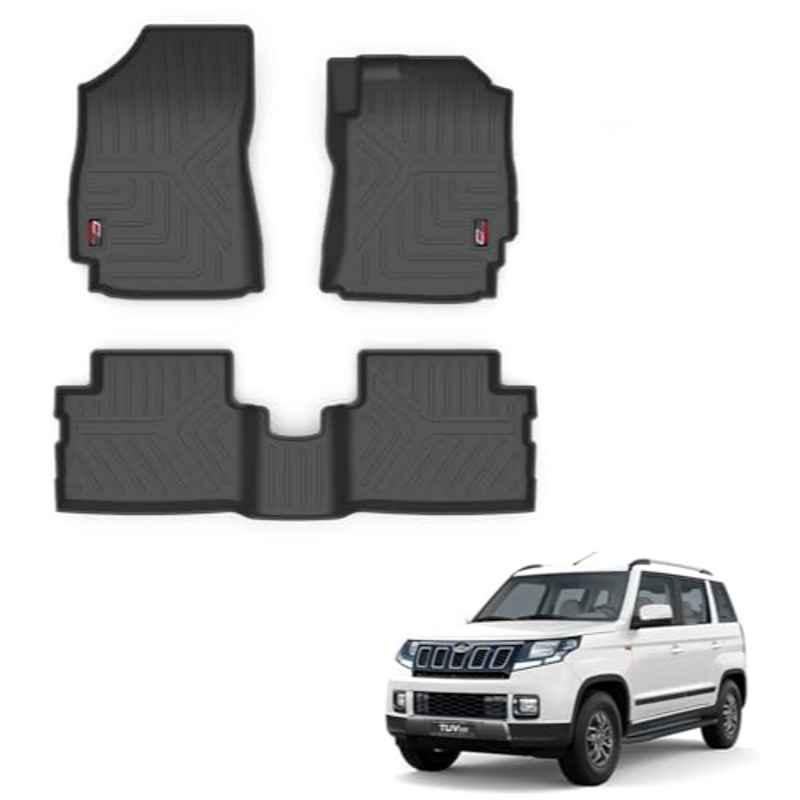Kozdiko Thermoplastic Polyolefins 3D Life Long Car Floor Mat Set for Mahindra TUV 300
