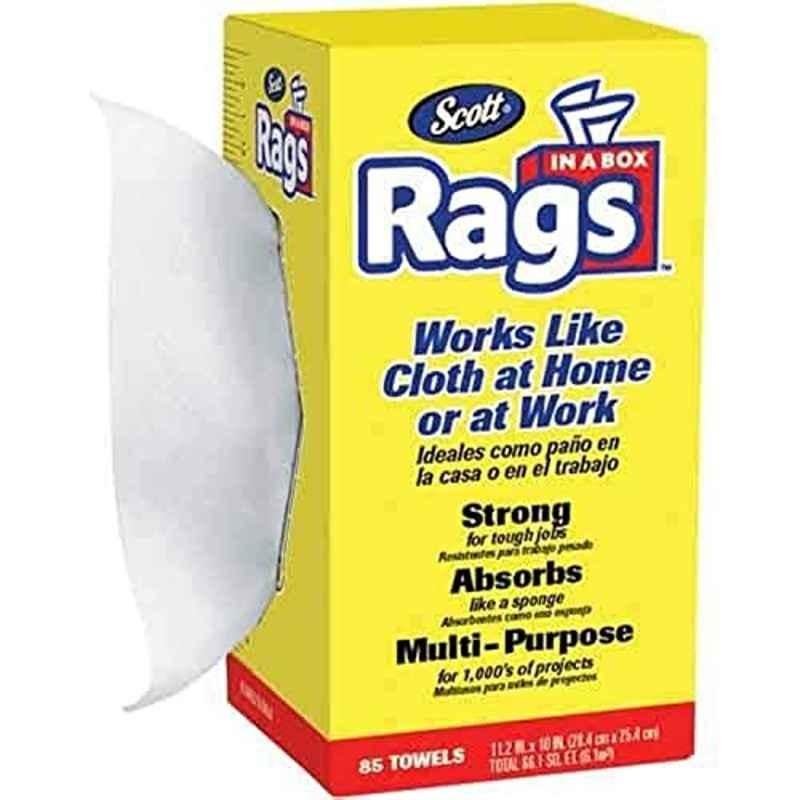 Scott 85 Sheets 10x14 inch Fiber White Rag Box, 75240