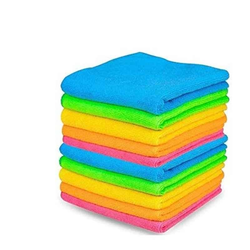 Kozdiko 40x40cm 350GSM Microfiber Cleaning Cloth for Car (Pack of 10)