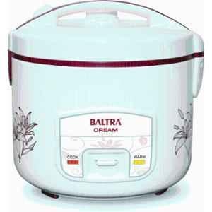 Baltra Dream 2.8 Litre 1000W Stainless Steel & Plastic White Electric Rice Cooker, BTC-1000