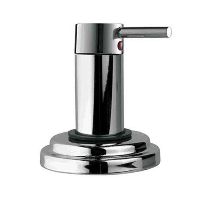 Hindware Flora Stainless Steel Chrome Exposed Part Kit for Flush Cock with Sleeve, Handle & Flange, F280052CP
