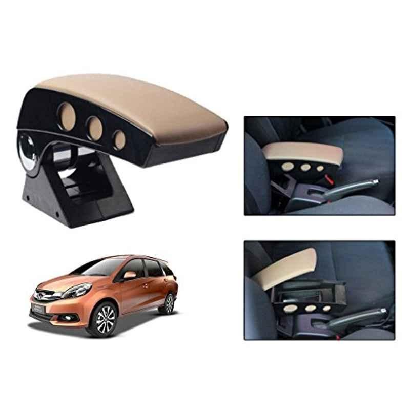 Kozdiko Beige Chrome Finish Car Armrest for Mahindra Verito Vibe