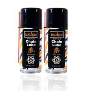 Kangaroo 150ml All Weather Bicycle Chain Lube Spray with PTFE Protection for Dusty & Rainy Conditions (Pack of 2)
