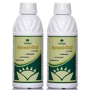 Utkarsh Spread-Well 1 Litre Normal Spreader, Sticker, Activator Fertilizer (Pack of 2)
