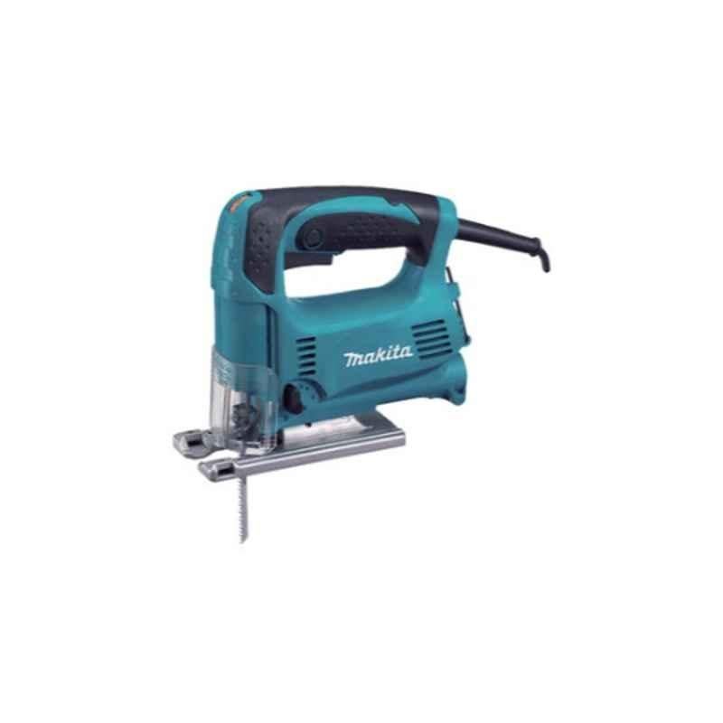 Makita 65mm 450W Turquoise & Black Orbital Action Jigsaw with Carry Case, 4329