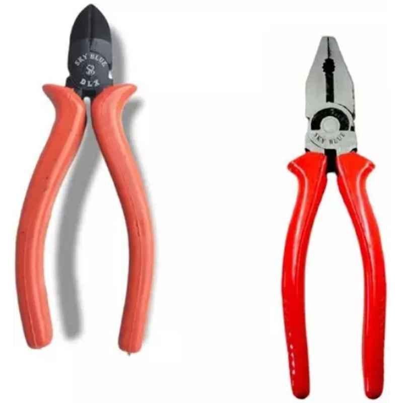 Sky Blue 2 Pcs 7.8 inch Lineman Plier Combo, SBE_PLIER_0686