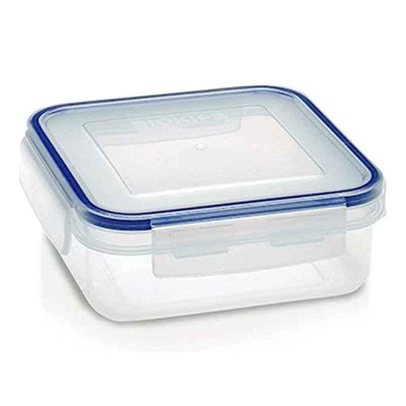 Addis 700 ml Plastic Clear Clip & Close Square Food Storage Container, 391714