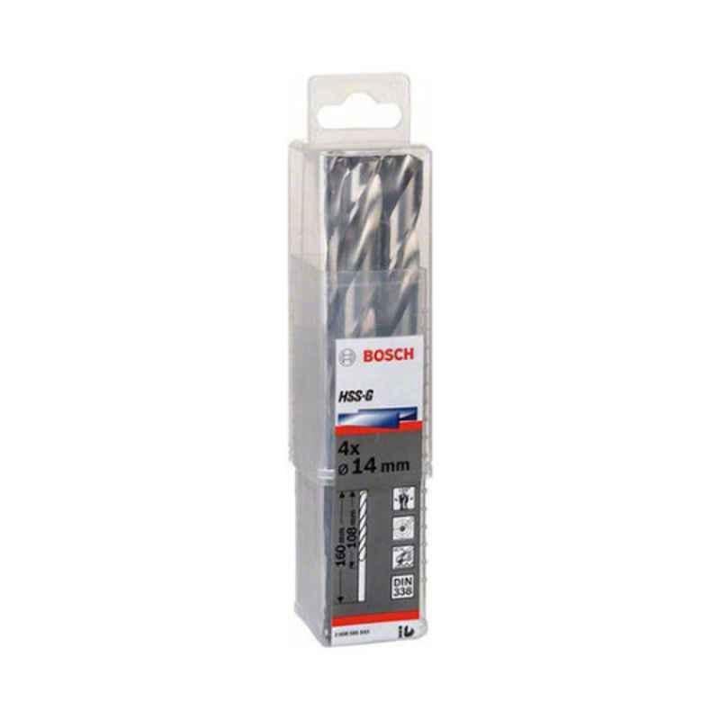 Bosch 2608585593 14mm Silver Metal Drill Bit (Pack of 4)