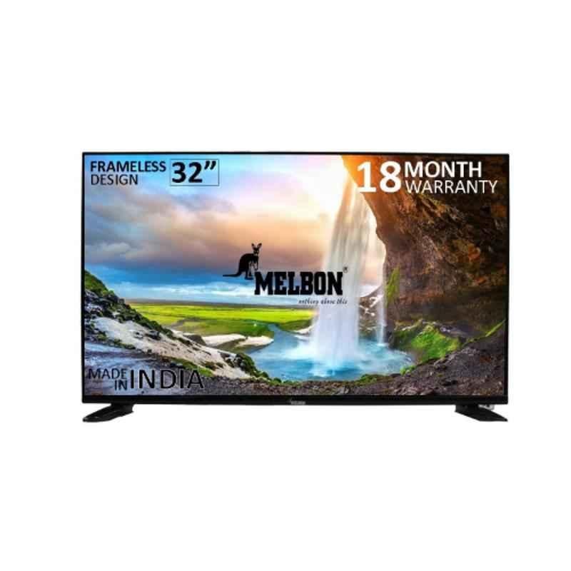 Melbon 32 inch Black Frameless HD Ready Smart Android LED TV