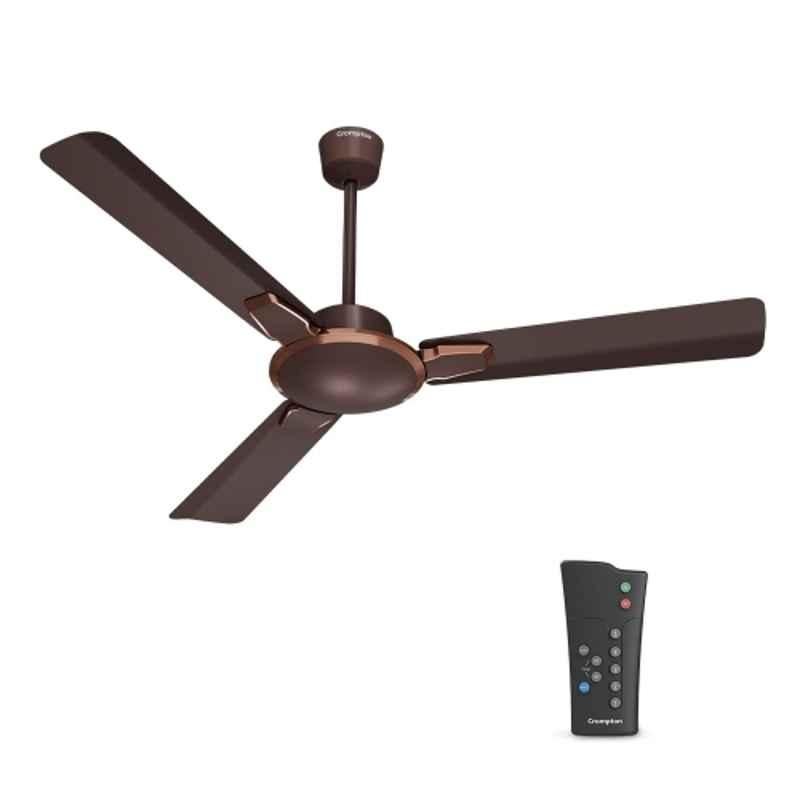 Crompton Premion Aura2 36W 380rpm 4 Star 3 Blade Aluminium Irish Coffee Ceiling Fan with 4 Years Warranty, CFENAR36W48ICF5SAD, Sweep: 1200 mm