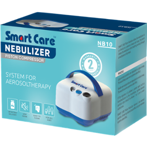 Smart Care 40W White Nebulizer Piston Compressor, NB10