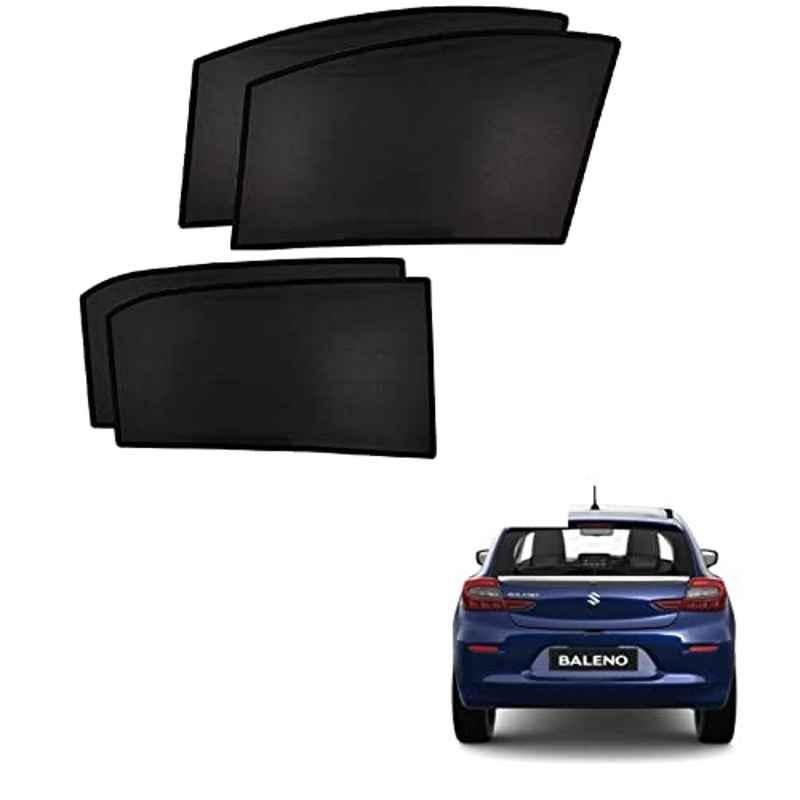 Kozdiko 4 Pcs Non Magnetic Fix Car Sun Shade Set for Maruti Suzuki Baleno Facelift 2022