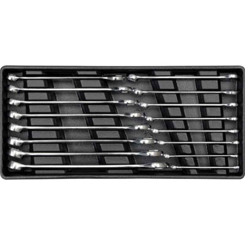 Yato 16 Pcs 391x180mm CrV Combination Spanner Set with Drawer Insert, YT-5531