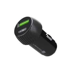 Portronics Car Power 7 20W Black Car Charger with Dual Output, POR 1554