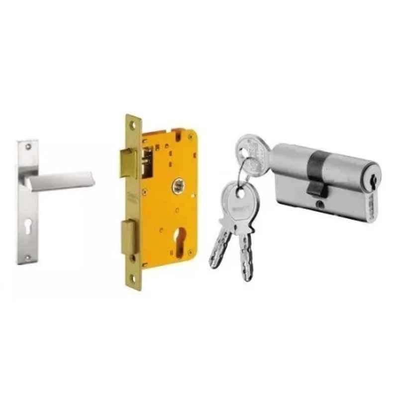Dorset HL Series Elmo 60mm Stainless Steel Door Handle Lock Set with Both Side Key Cylinder