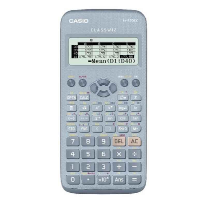Casio FX-570EX-BU Blue 12 Digit Dot Matrix Display Scientific Calculator
